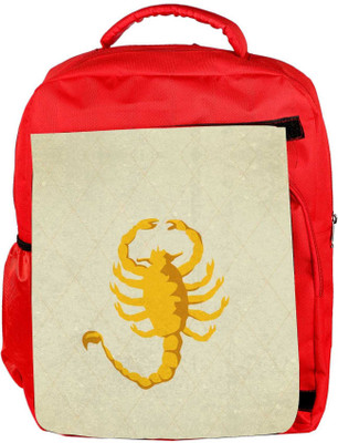 

Snoogg Eco Friendly Canvas Scorpion Yellow 2785 Backpack Rucksack School Travel Unisex Casual Canvas Bag Bookbag Satchel 5 L Backpack(Red)