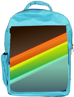 

Snoogg Eco Friendly Canvas Set Of Colorful Strips Designer Backpack Rucksack School Travel Unisex Casual Canvas Bag Bookbag Satchel 5 L Backpack(Blue)