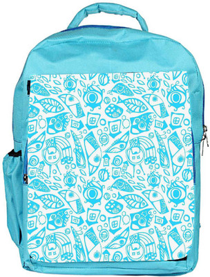 

Snoogg Eco Friendly Canvas Brown Pattern Design Designer Backpack Rucksack School Travel Unisex Casual Canvas Bag Bookbag Satchel 5 L Backpack(Blue)