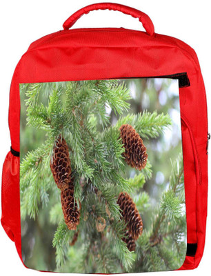 

Snoogg Eco Friendly Canvas Brown Flower Designer Backpack Rucksack School Travel Unisex Casual Canvas Bag Bookbag Satchel 5 L Backpack(Red)