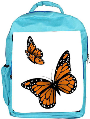 

Snoogg Eco Friendly Canvas Monarch Butterfly Backpack Rucksack School Travel Unisex Casual Canvas Bag Bookbag Satchel 5 L Backpack(Blue)