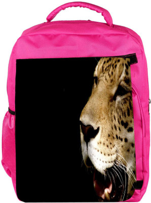 

Snoogg Eco Friendly Canvas Leopard Crying Designer Backpack Rucksack School Travel Unisex Casual Canvas Bag Bookbag Satchel 5 L Backpack(Pink)
