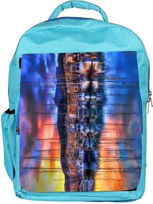 

Snoogg Eco Friendly Canvas Santorini By Night Backpack Rucksack School Travel Unisex Casual Canvas Bag Bookbag Satchel 5 L Backpack(Blue)