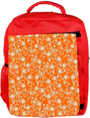 

Snoogg Eco Friendly Canvas Colorful Floral Seamless Pattern In Cartoon Style Seamless Pattern Backpack Rucksack School Travel Unisex Casual Canvas Bag Bookbag Satchel 5 L Backpack(Red)