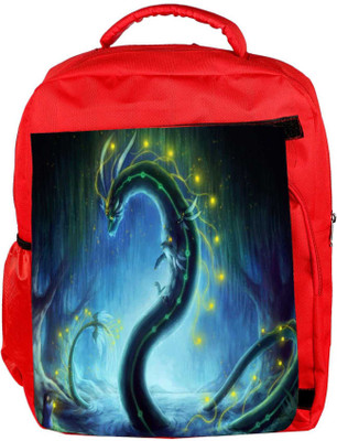 

Snoogg Eco Friendly Canvas Dragon Era Backpack Rucksack School Travel Unisex Casual Canvas Bag Bookbag Satchel 5 L Backpack(Red)