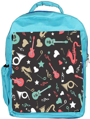 

Snoogg Eco Friendly Canvas Colorful Instruments Designer Backpack Rucksack School Travel Unisex Casual Canvas Bag Bookbag Satchel 5 L Backpack(Blue)