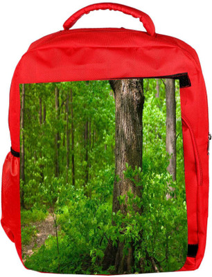 

Snoogg Eco Friendly Canvas Green Garden Designer Backpack Rucksack School Travel Unisex Casual Canvas Bag Bookbag Satchel 5 L Backpack(Red)