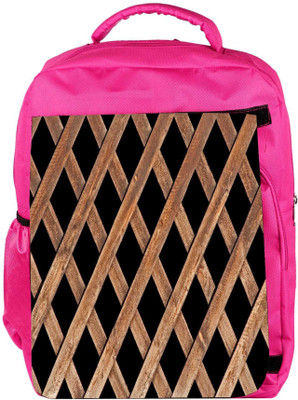 

Snoogg Eco Friendly Canvas Abstract Blocked Woods Designer Backpack Rucksack School Travel Unisex Casual Canvas Bag Bookbag Satchel 5 L Backpack(Pink)