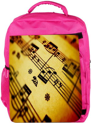 

Snoogg Eco Friendly Canvas Huge Speakers Designer Backpack Rucksack School Travel Unisex Casual Canvas Bag Bookbag Satchel 5 L Backpack(Pink)
