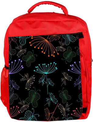 

Snoogg Eco Friendly Canvas Neon Plants Designer Backpack Rucksack School Travel Unisex Casual Canvas Bag Bookbag Satchel 5 L Backpack(Red)