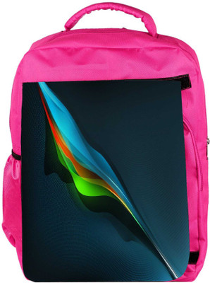 

Snoogg Eco Friendly Canvas Feather Abstract Designer Backpack Rucksack School Travel Unisex Casual Canvas Bag Bookbag Satchel 5 L Backpack(Pink)