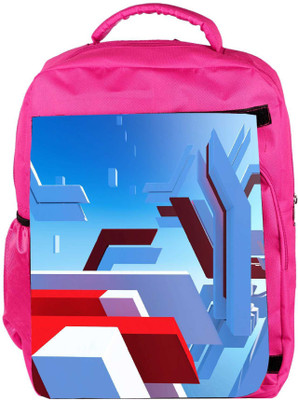 

Snoogg Eco Friendly Canvas Mirrors Edge Designer Backpack Rucksack School Travel Unisex Casual Canvas Bag Bookbag Satchel 5 L Backpack(Pink)