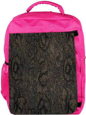

Snoogg Eco Friendly Canvas Vintage Flower Art Backpack Rucksack School Travel Unisex Casual Canvas Bag Bookbag Satchel 5 L Backpack(Pink)