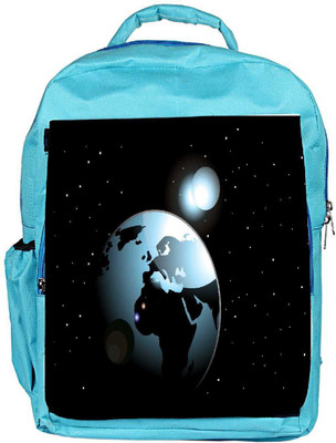 

Snoogg Eco Friendly Canvas Background With Space In Earth Backpack Rucksack School Travel Unisex Casual Canvas Bag Bookbag Satchel 5 L Backpack(Blue)