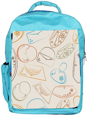 

Snoogg Eco Friendly Canvas Handbag Designer Backpack Rucksack School Travel Unisex Casual Canvas Bag Bookbag Satchel 5 L Backpack(Blue)