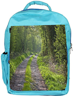 

Snoogg Eco Friendly Canvas Abstract Pathway Designer Backpack Rucksack School Travel Unisex Casual Canvas Bag Bookbag Satchel 5 L Backpack(Blue)