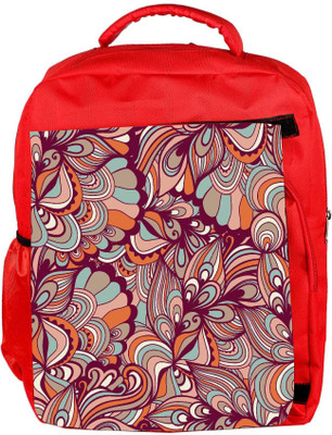 

Snoogg Eco Friendly Canvas Multicolor Pattern Designer Backpack Rucksack School Travel Unisex Casual Canvas Bag Bookbag Satchel 5 L Backpack(Red)