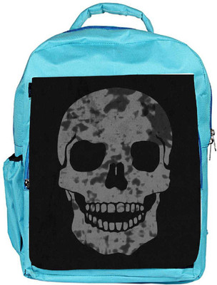

Snoogg Eco Friendly Canvas Skull Backpack Rucksack School Travel Unisex Casual Canvas Bag Bookbag Satchel 5 L Backpack(Blue)