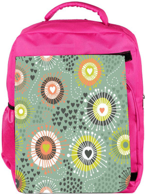 

Snoogg Eco Friendly Canvas Purple Pattern Design Designer Backpack Rucksack School Travel Unisex Casual Canvas Bag Bookbag Satchel 5 L Backpack(Pink)