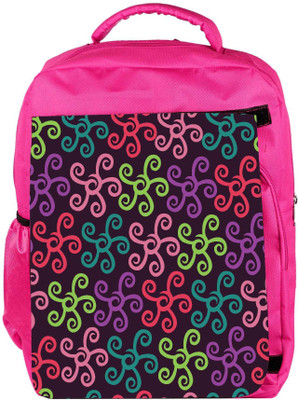 

Snoogg Eco Friendly Canvas Colorful Floral Seamless Pattern In Cartoon Style Seamless Pattern Backpack Rucksack School Travel Unisex Casual Canvas Bag Bookbag Satchel 5 L Backpack(Pink)