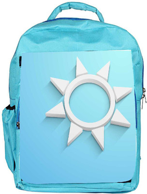 

Snoogg Eco Friendly Canvas Abstract Summer Background Backpack Rucksack School Travel Unisex Casual Canvas Bag Bookbag Satchel 5 L Backpack(Blue)