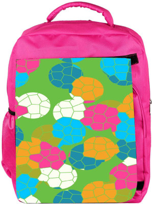 

Snoogg Eco Friendly Canvas Mosaic Tiles Colourful 2882 Backpack Rucksack School Travel Unisex Casual Canvas Bag Bookbag Satchel 5 L Backpack(Pink)