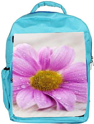 

Snoogg Eco Friendly Canvas Simple Flower Designer Backpack Rucksack School Travel Unisex Casual Canvas Bag Bookbag Satchel 5 L Backpack(Blue)