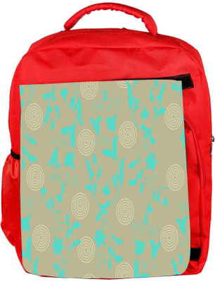 

Snoogg Eco Friendly Canvas Green Floral Designer Backpack Rucksack School Travel Unisex Casual Canvas Bag Bookbag Satchel 5 L Backpack(Red)