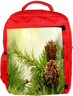 

Snoogg Eco Friendly Canvas Wooden Flower Designer Backpack Rucksack School Travel Unisex Casual Canvas Bag Bookbag Satchel 5 L Backpack(Red)