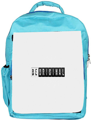

Snoogg Eco Friendly Canvas Be Original Designer Backpack Rucksack School Travel Unisex Casual Canvas Bag Bookbag Satchel 5 L Backpack(Blue)