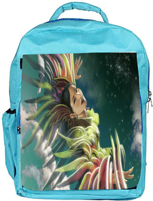 

Snoogg Eco Friendly Canvas Girl In Colors Designer Backpack Rucksack School Travel Unisex Casual Canvas Bag Bookbag Satchel 5 L Backpack(Blue)