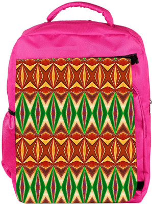

Snoogg Eco Friendly Canvas Colorful Cross Designer Backpack Rucksack School Travel Unisex Casual Canvas Bag Bookbag Satchel 5 L Backpack(Pink)