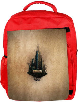 

Snoogg Eco Friendly Canvas Barnoaflas Designer Backpack Rucksack School Travel Unisex Casual Canvas Bag Bookbag Satchel 5 L Backpack(Red)