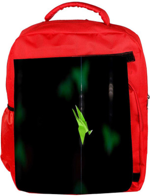 

Snoogg Eco Friendly Canvas Paper Butterflies Designer Backpack Rucksack School Travel Unisex Casual Canvas Bag Bookbag Satchel 5 L Backpack(Red)