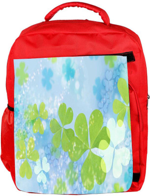 

Snoogg Eco Friendly Canvas Lite Floral Designer Backpack Rucksack School Travel Unisex Casual Canvas Bag Bookbag Satchel 5 L Backpack(Red)