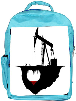 

Snoogg Eco Friendly Canvas White Hearts Designer Backpack Rucksack School Travel Unisex Casual Canvas Bag Bookbag Satchel 5 L Backpack(Blue)