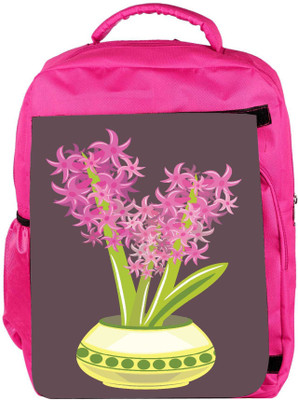 

Snoogg Eco Friendly Canvas Abstract Spring Illustration With Lots Of Flowers Backpack Rucksack School Travel Unisex Casual Canvas Bag Bookbag Satchel 5 L Backpack(Pink)