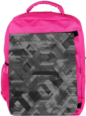 

Snoogg Eco Friendly Canvas Space Black Abstract Designer Backpack Rucksack School Travel Unisex Casual Canvas Bag Bookbag Satchel 5 L Backpack(Pink)