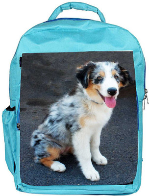 

Snoogg Eco Friendly Canvas Australian Shepherd Puppy Backpack Rucksack School Travel Unisex Casual Canvas Bag Bookbag Satchel 5 L Backpack(Blue)