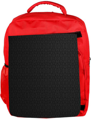 

Snoogg Eco Friendly Canvas Black Wall Pattern Design Designer Backpack Rucksack School Travel Unisex Casual Canvas Bag Bookbag Satchel 5 L Backpack(Red)
