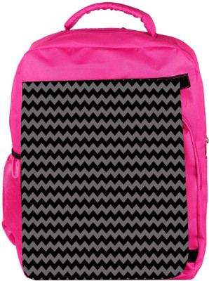 

Snoogg Eco Friendly Canvas Grey Black Wave 2457 Backpack Rucksack School Travel Unisex Casual Canvas Bag Bookbag Satchel 5 L Backpack(Pink)