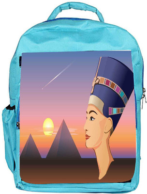 

Snoogg Eco Friendly Canvas Nefertiti And Giza Vector Backpack Rucksack School Travel Unisex Casual Canvas Bag Bookbag Satchel 5 L Backpack(Blue)