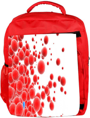 

Snoogg Eco Friendly Canvas Red Spots Designer Backpack Rucksack School Travel Unisex Casual Canvas Bag Bookbag Satchel 5 L Backpack(Red)