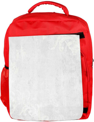 

Snoogg Eco Friendly Canvas White Plain Designer Backpack Rucksack School Travel Unisex Casual Canvas Bag Bookbag Satchel 5 L Backpack(Red)