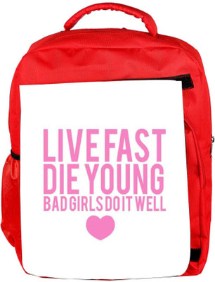 

Snoogg Eco Friendly Canvas Bad Girls Do It Well Backpack Rucksack School Travel Unisex Casual Canvas Bag Bookbag Satchel 5 L Backpack(Red)