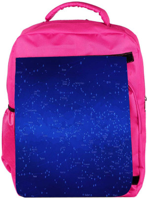 

Snoogg Eco Friendly Canvas Blue Codes Designer Backpack Rucksack School Travel Unisex Casual Canvas Bag Bookbag Satchel 5 L Backpack(Pink)