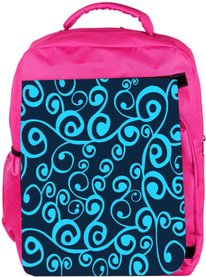 

Snoogg Eco Friendly Canvas Wave Pattern Seamlessly Tiling Seamless Wave Backgroundocean Texture Backpack Rucksack School Travel Unisex Casual Canvas Bag Bookbag Satchel 5 L Backpack(Pink)