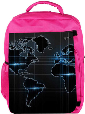 

Snoogg Eco Friendly Canvas Digital World Backpack Rucksack School Travel Unisex Casual Canvas Bag Bookbag Satchel 5 L Backpack(Pink)