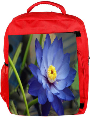 

Snoogg Eco Friendly Canvas Red Small Flower Designer Backpack Rucksack School Travel Unisex Casual Canvas Bag Bookbag Satchel 5 L Backpack(Red)