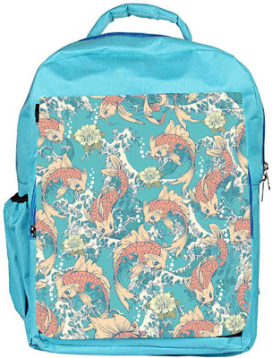 

Snoogg Eco Friendly Canvas Water Fish Designer Backpack Rucksack School Travel Unisex Casual Canvas Bag Bookbag Satchel 5 L Backpack(Blue)